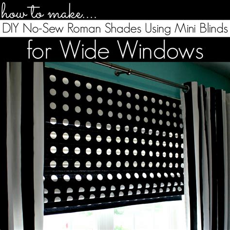 Check out our blackout blinds selection for the very best in unique or custom, handmade pieces from our shops. DIY Roman Shades for Wide Windows Using Mini Blinds