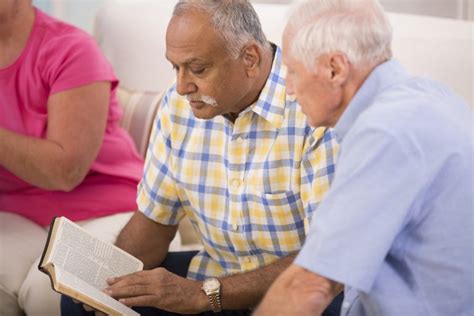 Senior Adult Men During Bible Study Group Rccg