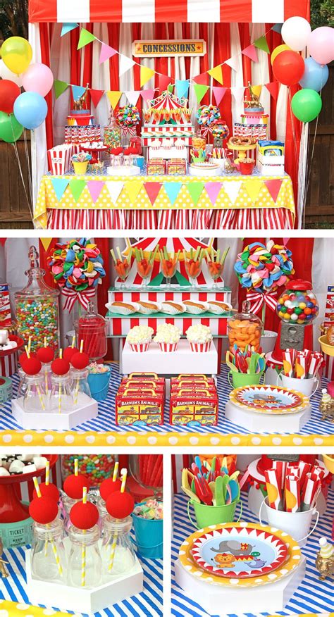 Circus Party Decorations Carnival Birthday Party Theme Dumbo Birthday Party Circus Party