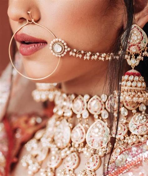 11 Bridal Nose Rings Aka Nath Designs Which Are A Must See For The 2018 Bride Bridal Nose