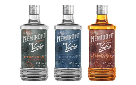Nemiroff Vodka Unveils New Bottle Design The Spirits Business