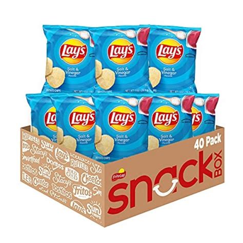 Lays Salt And Vinegar Flavored Potato Chips 1 Ounce
