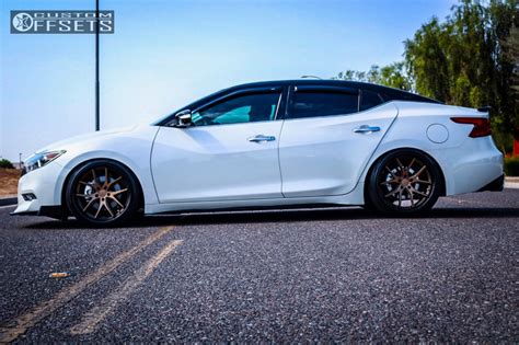 Wheel Offset 2016 Nissan Maxima Nearly Flush Coilovers Custom Offsets
