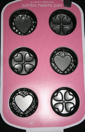 Wilton 6 Cavity Nonstick Jumbo Hearts Pan Cake Pan Sizes Cupcake Cakes Cake Pans