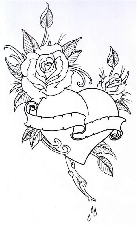 100% free valentines day coloring pages. Rose Outline - Clipartion.com