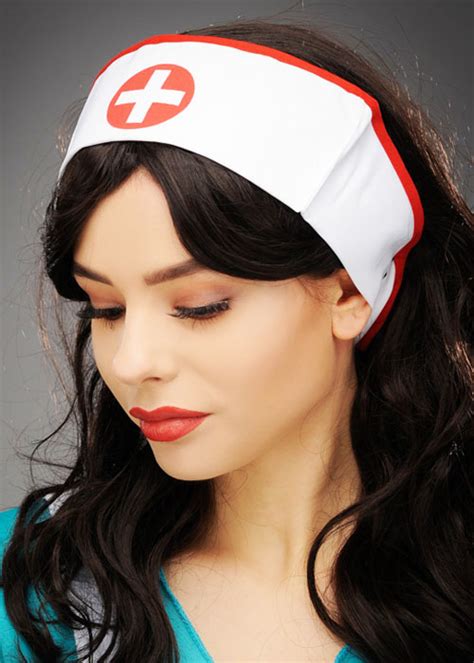 Ladies Fancy Dress Nurse Hat