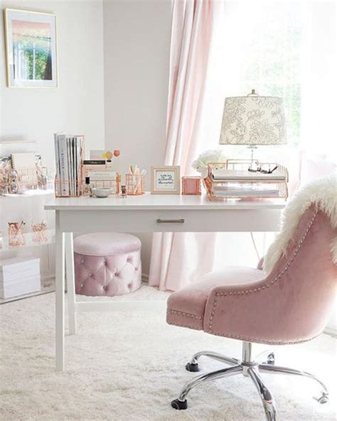 5 Stylish Tips For Working From Home Pink Desk Home Office Design