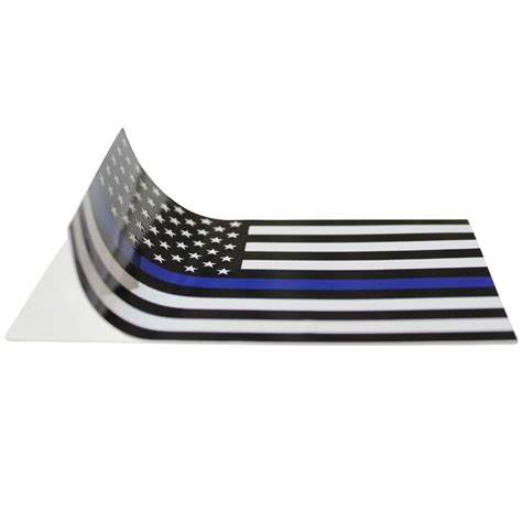 Thin Blue Line Flag Decal Proudly Support Law Enforcement Finelineflag