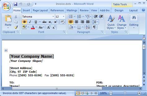 Tutorial Archive Ms Word Open A Template In Word 2007