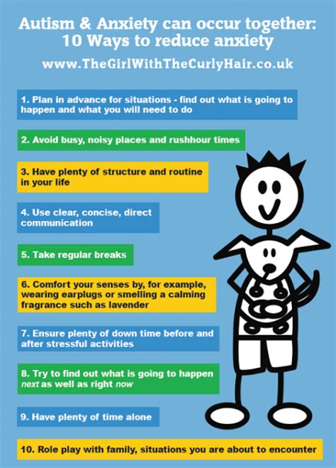 10 Ways To Reduce Anxiety A3 Size Autism Poster