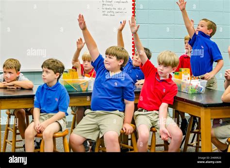 Students In Class Raise Hands Hi Res Stock Photography And Images Alamy