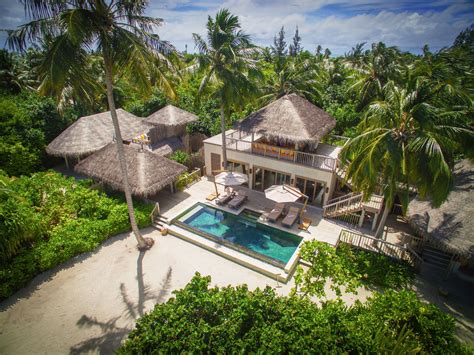 Two Bedroom Ocean Beach Villa With Pool Six Senses Laamu Maldives