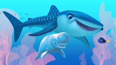 Wallpaper Finding Dory Nemo Shark Fish Pixar Animation Movies 10050