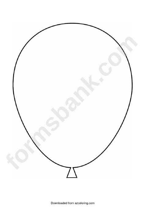 Large Balloon Pattern Template Printable Pdf Download