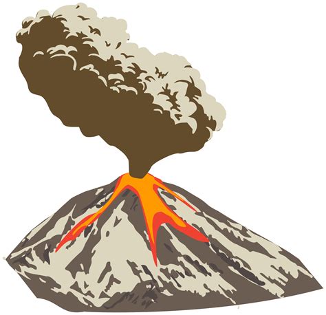 Library Of Volcano Picture Royalty Free Stock Png Png
