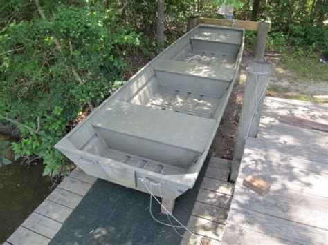 12 Ft Jon Boat With Outboard Motor And Oars For Sale