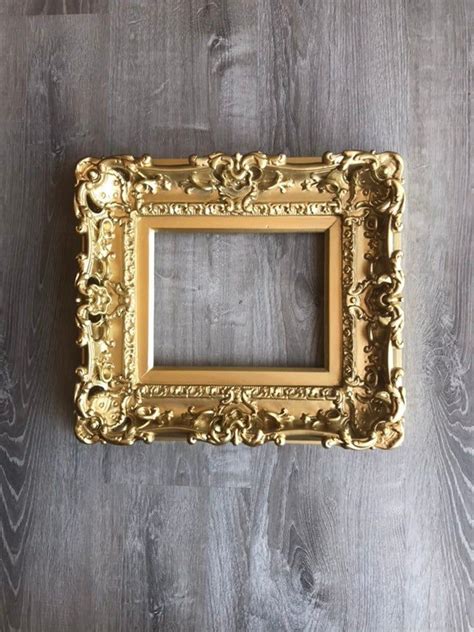 8x10 Gold Frame Baroque Style Fancy Victorian Picture Frame Etsy