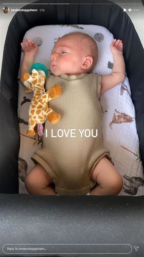 reece hawkins wife london goheen shares adorable picture of her newborn stone duk news