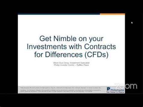 Webinar Get Nimble On Your Investments With Contracts For Differences Cfds Phillip Cfd