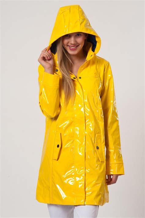Yellow Pvc Vinyl Raincoat Yellow Rain Jacket Raincoat Raincoats For