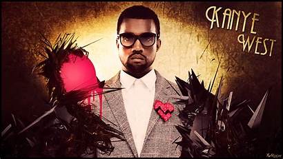 Kanye West Rap Wallpapers Suit Heart Desktop
