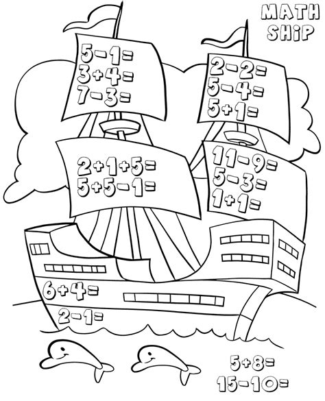 These free coloring pages are available on the series designs and animated characters on getcolorings.com. Kindergarten Math Worksheets - Best Coloring Pages For Kids
