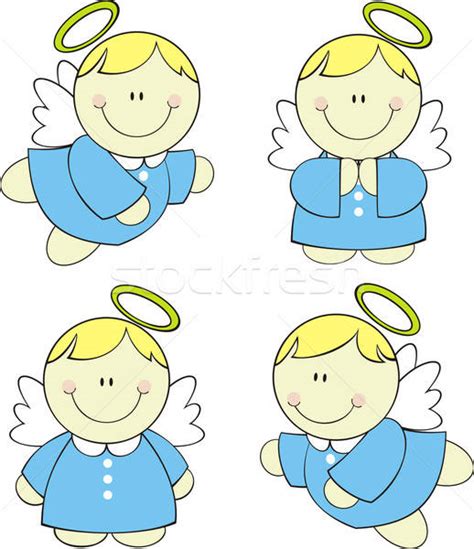 Baby Angels Cartoon Vector Illustration © Sergio Hayashi