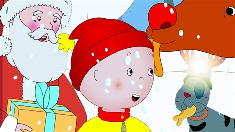 Caillou Saves Christmas Funny Animated Caillou Cartoons For Kids
