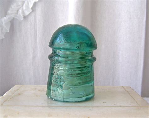 Vintage Insulator Brookfield Glass Company Star Logo Insulator Made In Usa 1910s Measures 3 1 4