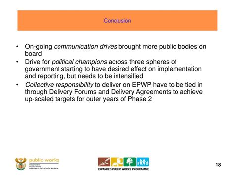 Ppt Overview The Expanded Public Works Programme Epwp Powerpoint