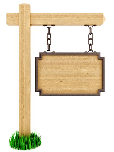 Hanging Wood Sign Png