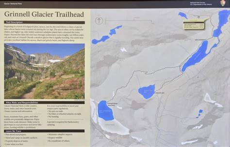 Grinnell Glacier Trailhead Map Beyond