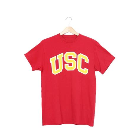 Usc Trojans Basic Heritage Cardinal Arch With Stroke T Shirt Usc