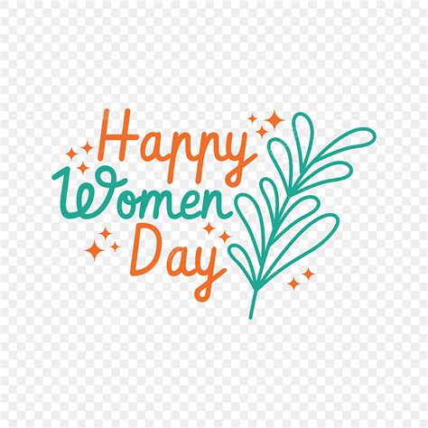 Happy Women Day Vector Typography Women Card Vector PNG Transparent