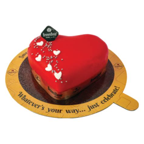 Redvelvet Heart Cake Brown Bear Bakers