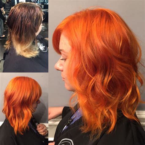 Transformation Messed Up To Vibrant Copper Copper Orange Hair