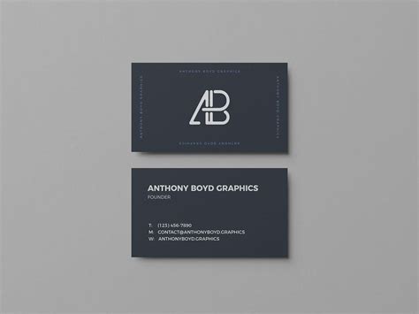 Your best bet when printing business cards is to always start with a business card template. Free Plain Business Card Mockup (PSD)