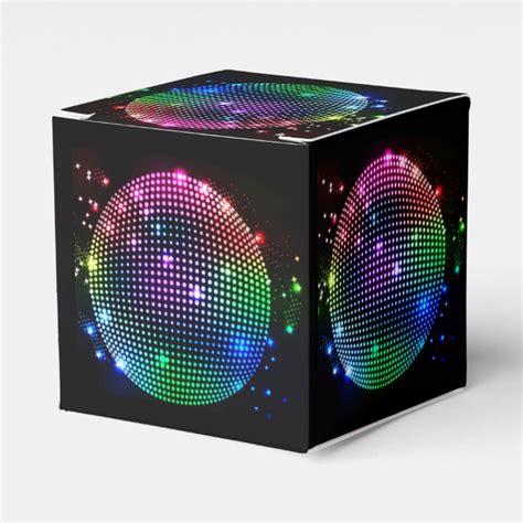 Colorful Disco Ball Tparty Favor Box