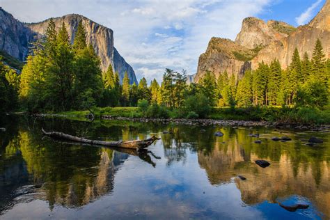Pine Trees And Rock Formation Beside Lake During Daytime Yosemite