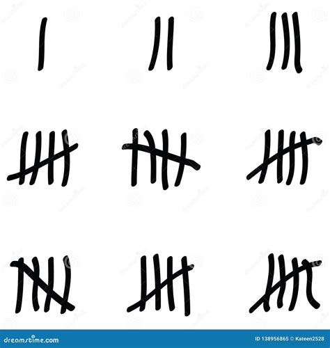 Tally Marks To Count Days In Prison Tally Marks For Math Lessons
