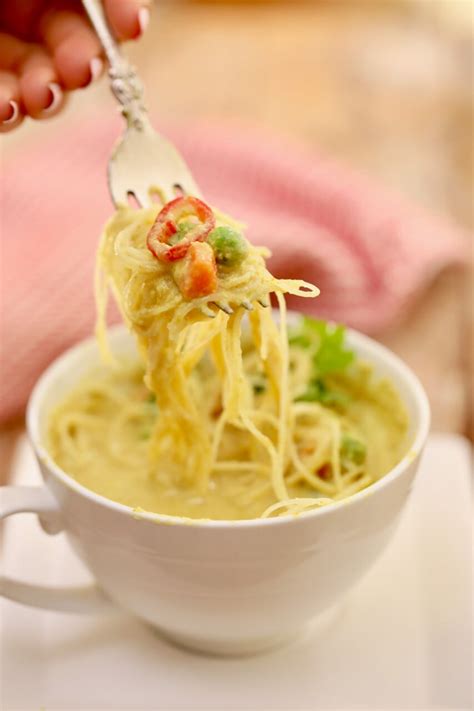 The recipes below are tested in an 800w microwave. Microwave Thai Green Curry in a Mug - Gemma's Bigger ...