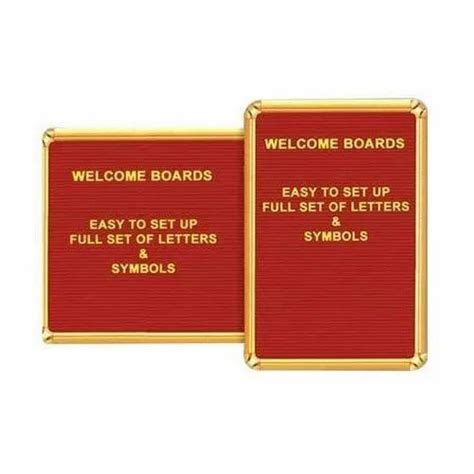 Writemark Velvet Cloth Surface Welcome Board Board Size 24 X 18 At