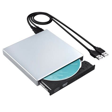 【external dvd drive with wide compatibility】 external cd/dvd drive for laptop pc desktop linux os apple mac macbook pro. USB External Burner DVD-R CD-RW Optical Drive Writer DVD ...