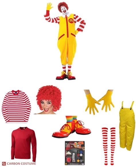 Make Your Own Ronald Mcdonald Costume In 2021 Ronald Mcdonald Costume