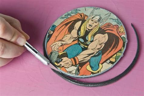Make It Your Superhero Dad Will Love These Comic Book Coasters