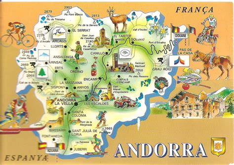See more ideas about andorra, spain, andorra la vella. MY POSTCARD-PAGE: ANDORRA ~Map~