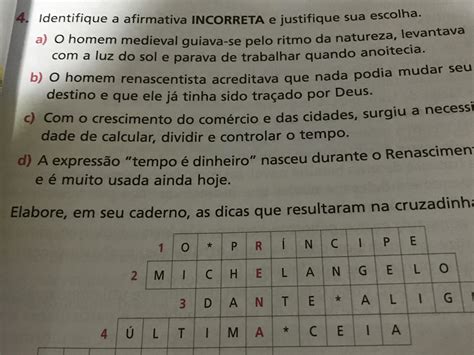 Assinale A Afirmativa Incorreta E Justifique A Sua Escolha