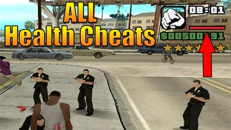 Gta San Andreas Health Cheats Infinite Health Cheat And Health Armor