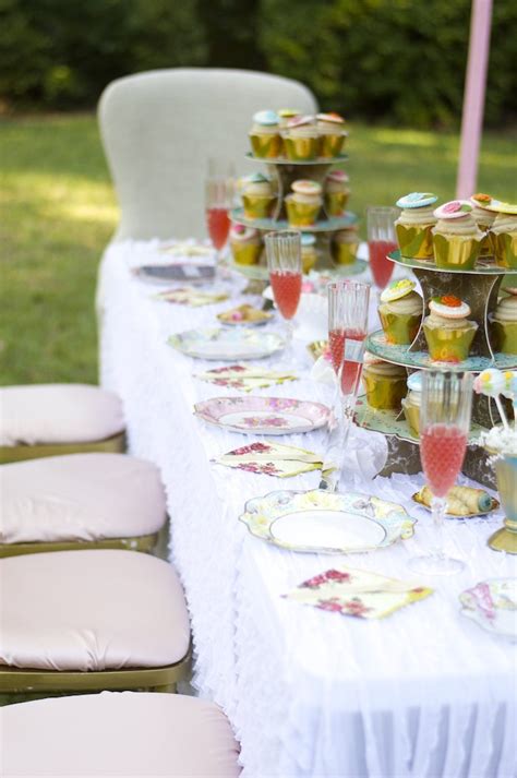 Please find tea party ideas such as invitations, decorations, foods, favors, free printables and games. Kara's Party Ideas Garden Party Baby Shower | Kara's Party ...