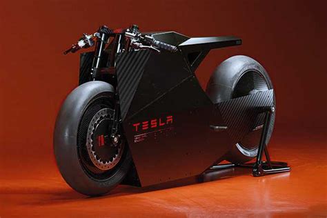 This Tesla Electric Motorcycle Is Straight Out Of A Fantastic Movie